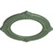 Ekena Millwork Benson Ceiling Medallion (Fits Canopies up to 8"), 13 1/8"OD x 8"ID x 5/8"P, Athenian Green CM13BNAGF - alternate 4